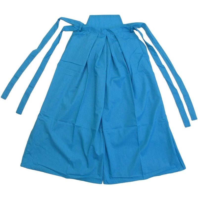 カラー袴 水色 上衣付き ホワイト×スカイブルー 上下セット |  | 04