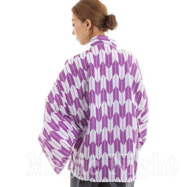 矢がすり上衣 単品 赤 紫 矢絣 やがすり 着物 ハロウィン 仮装 コスチューム 衣装 カラー袴対応 男女兼用 |  | 04