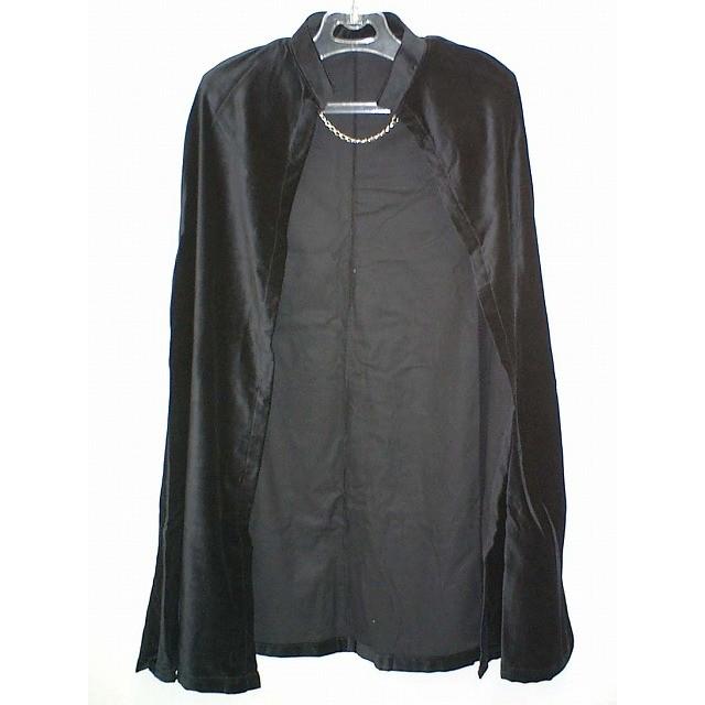 訳ありB品 DXロードケープ 子供用 4-6歳 キッズ マント ローブ ハロウィン 仮装 コスプレ 衣装 ブラック チェーンにくすみサビ有 |  | 01