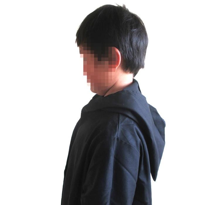 ブラックナイトローブ 子供用 ハロウィン 仮装 コスプレ シス対応 なりきり衣装 黒 |  | 04