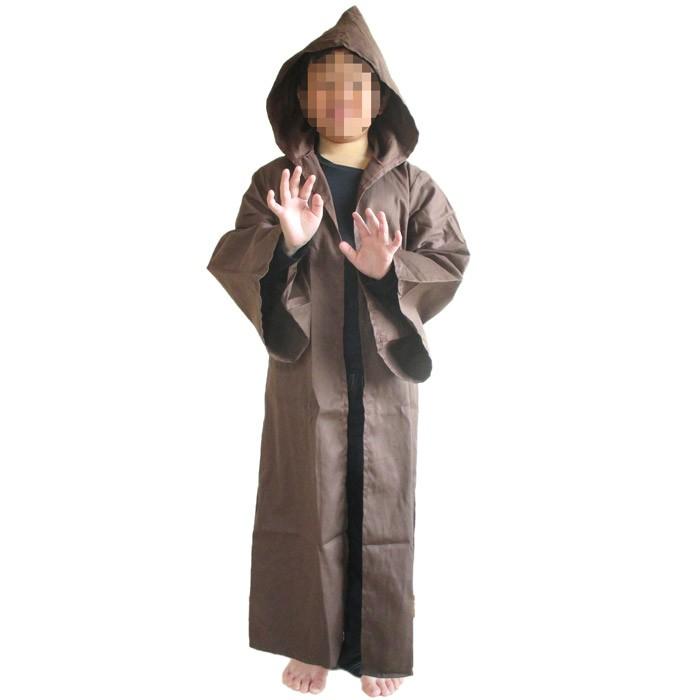 ブラウンナイトローブ 子供用 ハロウィン 仮装 コスプレ ジェダイ対応 なりきり衣装 茶色 | 