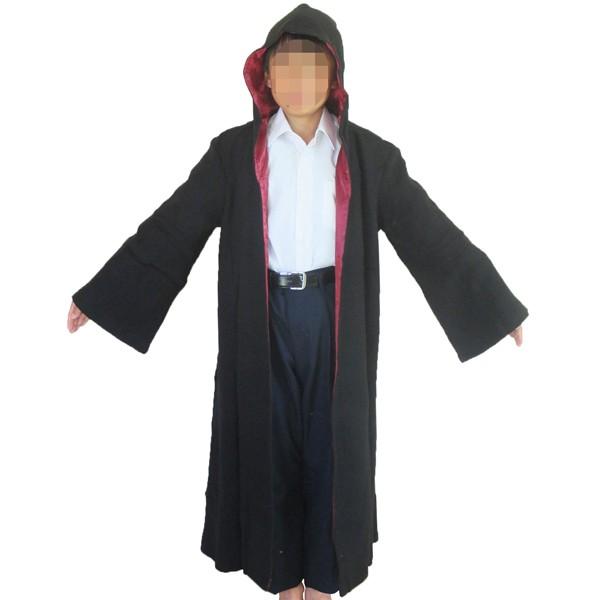 奉仕品 マジックナイトローブ 子供用 ローブ マント 魔法使い ハリーポッター風 コスプレ 衣装 ハロウィン 仮装 黒 返品不可 |  | 01