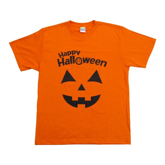 ハロウィン Tシャツ パンプキンオレンジ ハロウィンスタッフTシャツ 