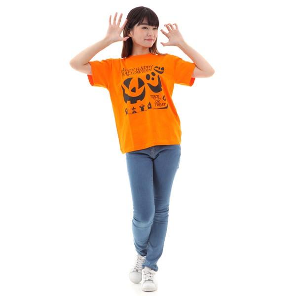 ハロウィン Tシャツ スプーキーナイト ハロウィンスタッフTシャツ パンプキン 仮装 コスプレ かぼちゃ オレンジ |  | 01