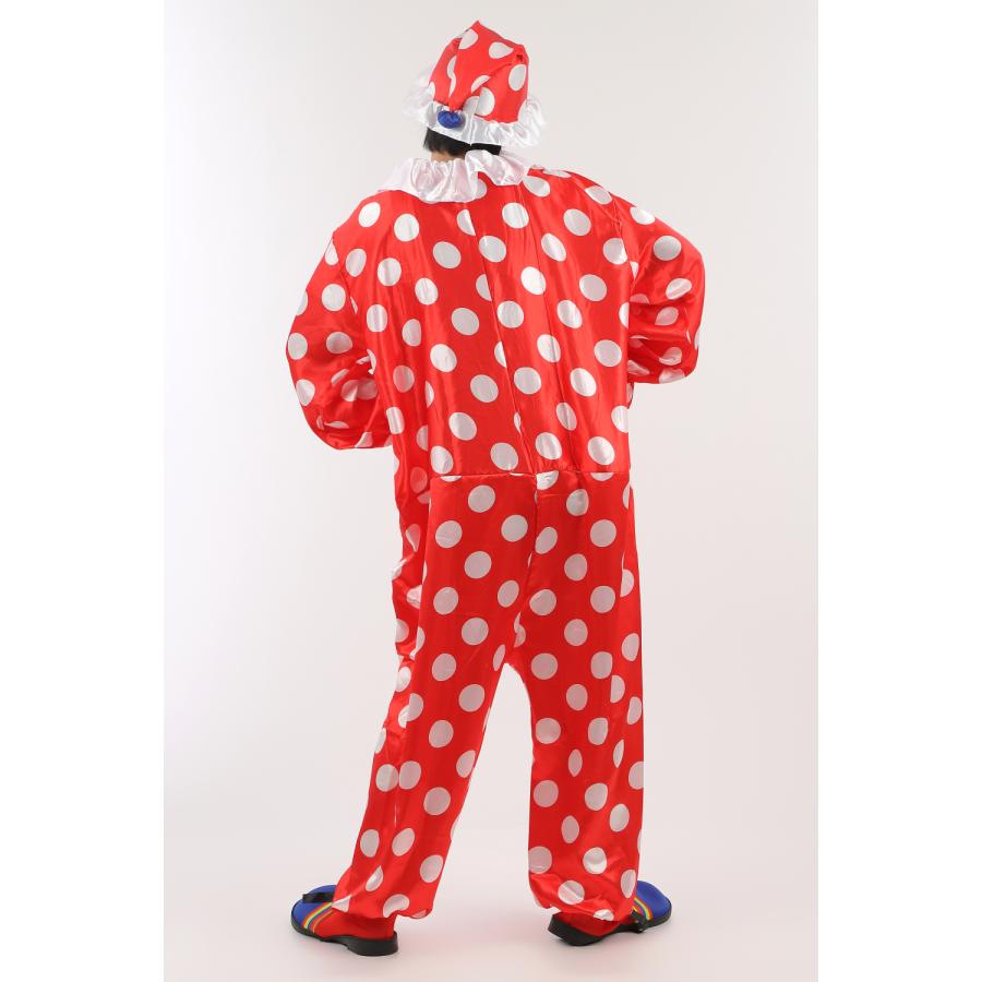 ハッピークラウン ピエロシューズ付き ピエロ 衣装 仮装 コスチューム 大人用 白い手袋プレゼント |  | 02