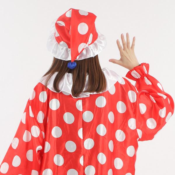 ハッピークラウン ピエロシューズ付き ピエロ 衣装 仮装 コスチューム 大人用 白い手袋プレゼント |  | 05