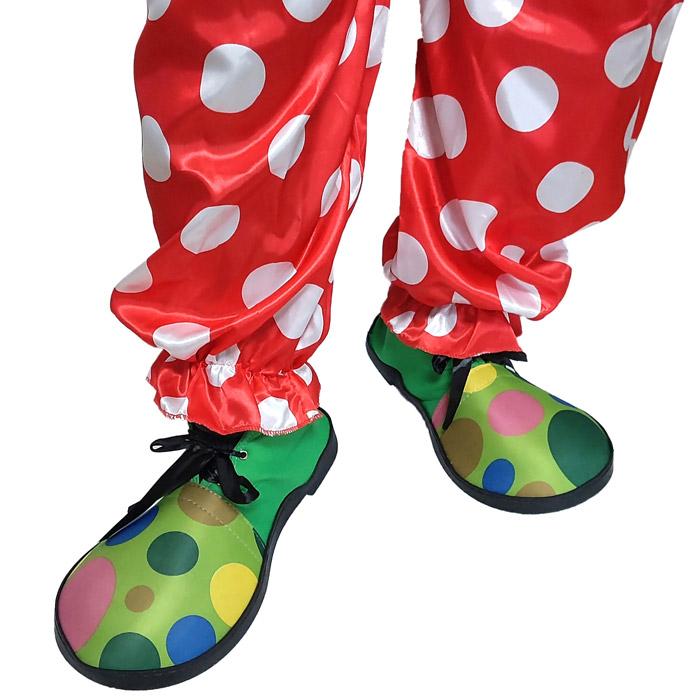 ハッピークラウン ピエロシューズ付き ピエロ 衣装 仮装 コスチューム 大人用 白い手袋プレゼント |  | 09