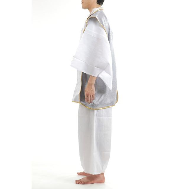 謙信拵 戦国武将陣羽織 武将 仮装 コスプレ 侍 武士 衣装 銀 シルバー 男性用 |  | 01