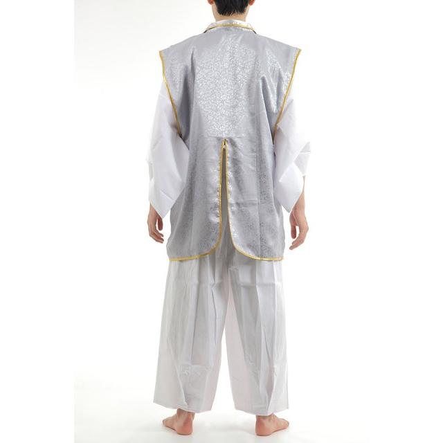 謙信拵 戦国武将陣羽織 武将 仮装 コスプレ 侍 武士 衣装 銀 シルバー 男性用 |  | 02