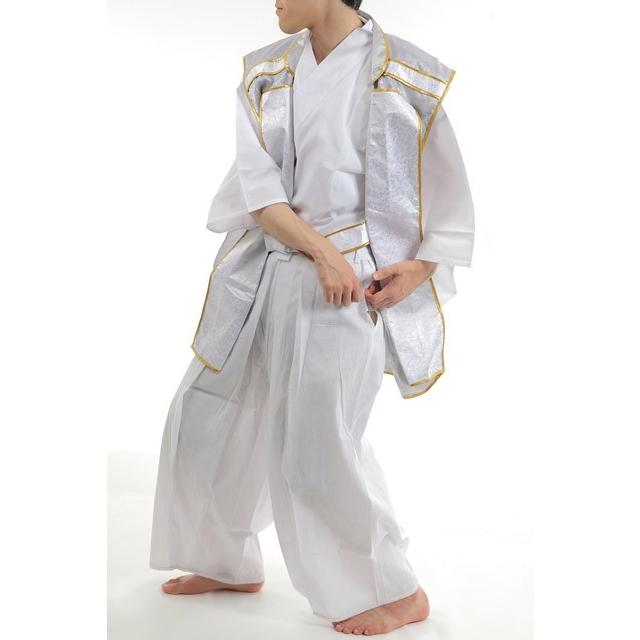 謙信拵 戦国武将陣羽織 武将 仮装 コスプレ 侍 武士 衣装 銀 シルバー 男性用 |  | 03