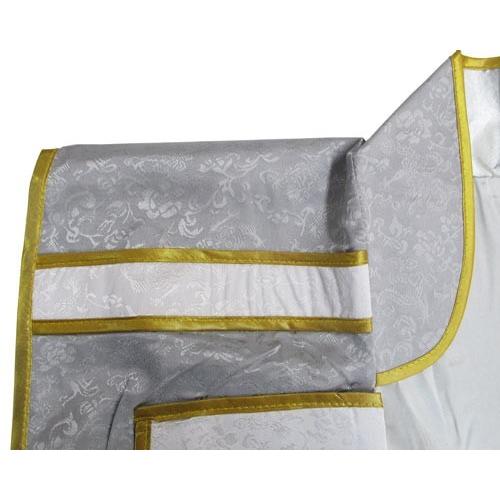 謙信拵 戦国武将陣羽織 武将 仮装 コスプレ 侍 武士 衣装 銀 シルバー 男性用 |  | 08