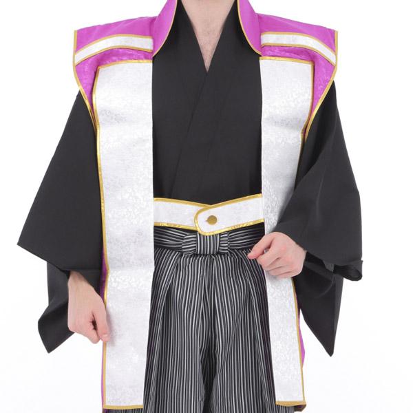 政宗拵 戦国武将陣羽織 武将 仮装 コスプレ 侍 武士 衣装 紫 パープル 男性用 | 