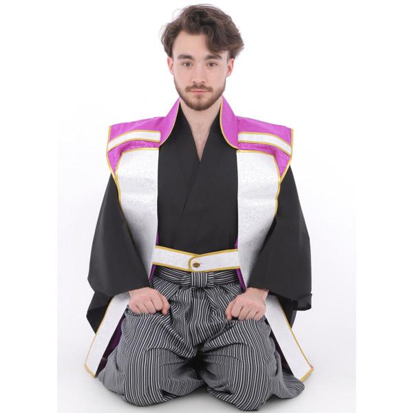 政宗拵 戦国武将陣羽織 武将 仮装 コスプレ 侍 武士 衣装 紫 パープル 男性用 |  | 04