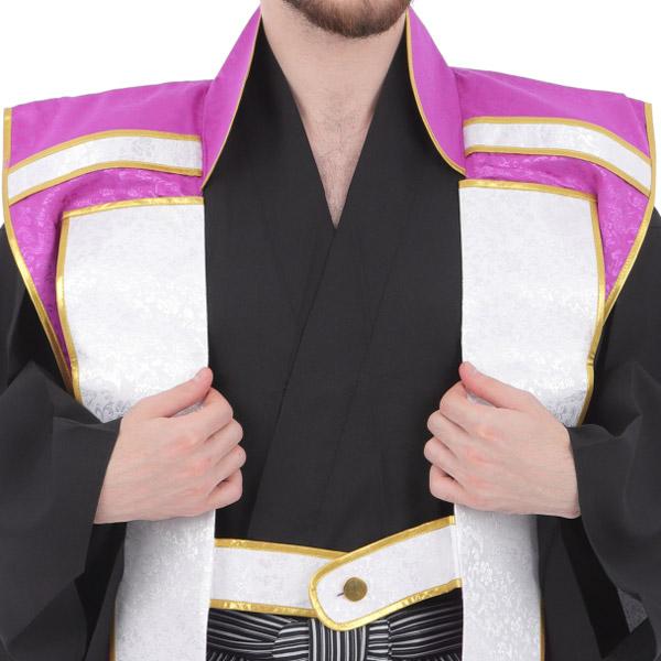 政宗拵 戦国武将陣羽織 武将 仮装 コスプレ 侍 武士 衣装 紫 パープル 男性用 |  | 05