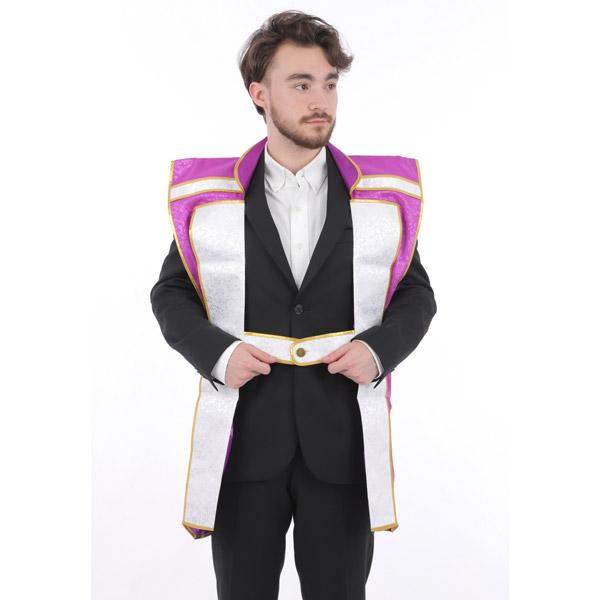 政宗拵 戦国武将陣羽織 武将 仮装 コスプレ 侍 武士 衣装 紫 パープル 男性用 |  | 07