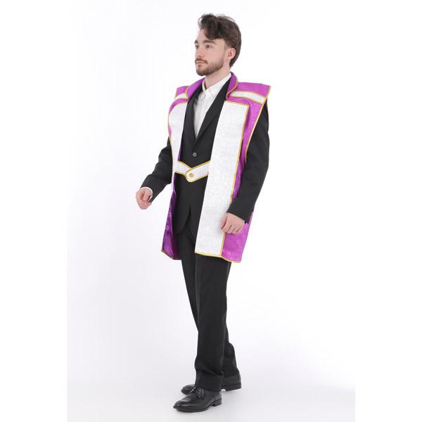 政宗拵 戦国武将陣羽織 武将 仮装 コスプレ 侍 武士 衣装 紫 パープル 男性用 |  | 09