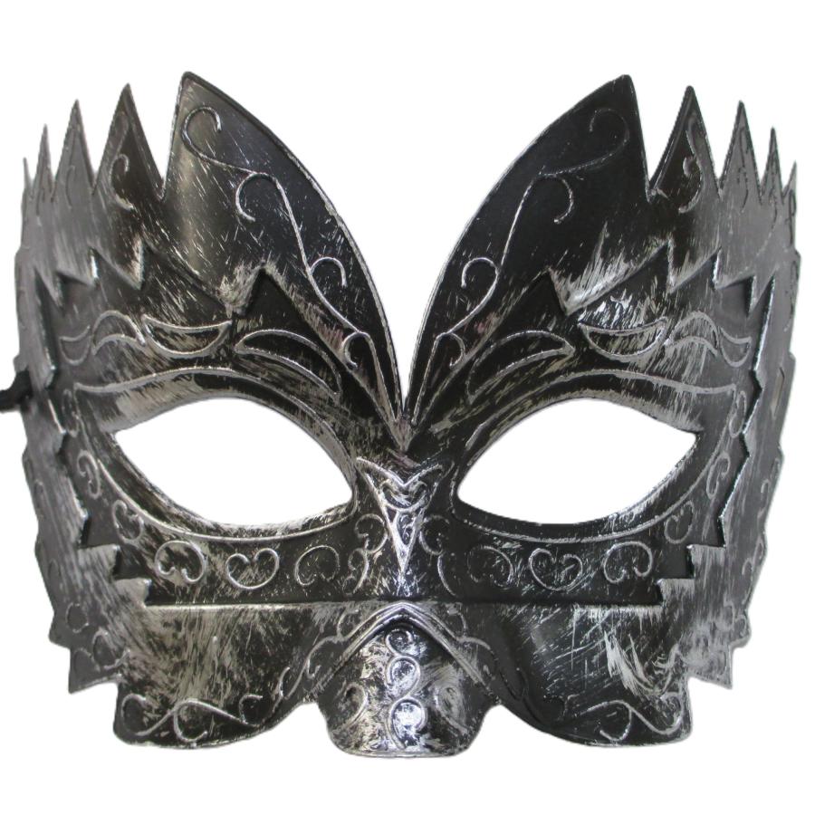 プリンスマスク シルバー ドミノマスク ベネチアンマスク 仮面 ハロウィン 銀色 お面 | 