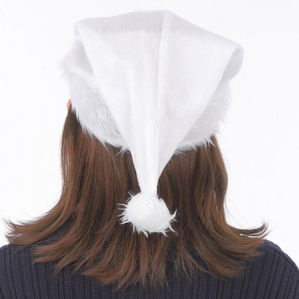 NEWカラフルサンタ帽子 DX ホワイト 白 : コスプレ衣装専門店マジック