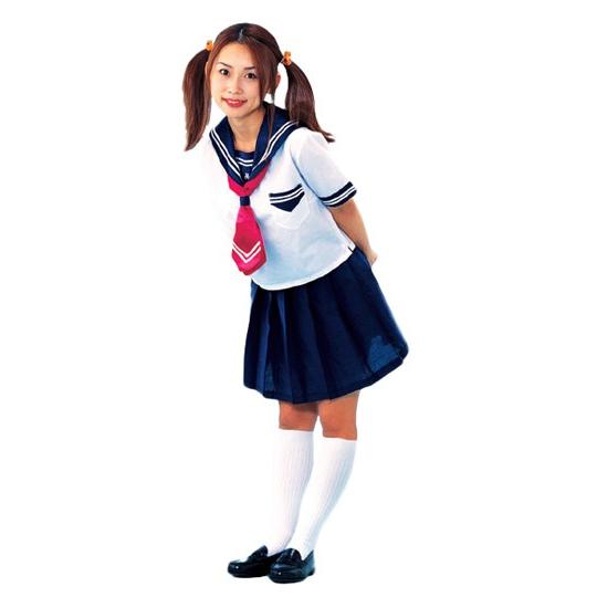 青いセーラー服コスプレ衣装 女M 青いセーラー服コスプレ衣装 女M