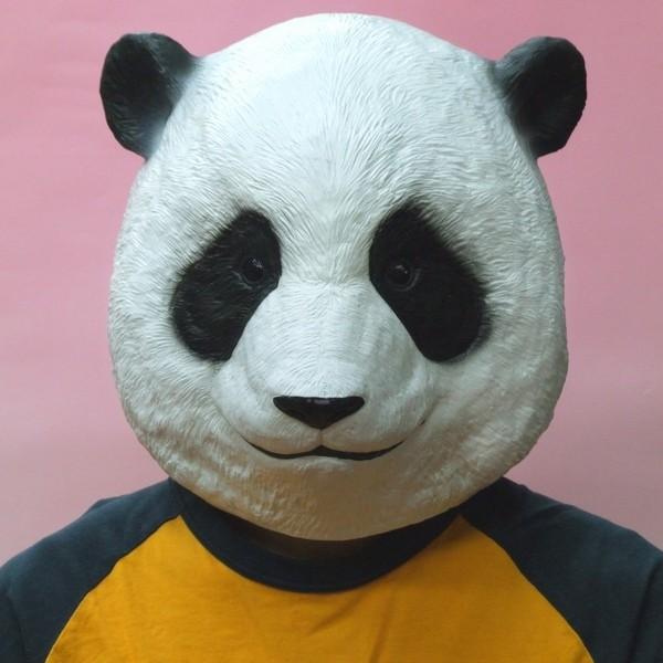 【再入荷】 パンダちゃん マスク ラバーマスク 動物 アニマル かぶりもの 最高品質の