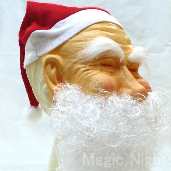 奉仕品 夢みるサンタ クリスマス サンタ帽 半面マスク サンタクロース