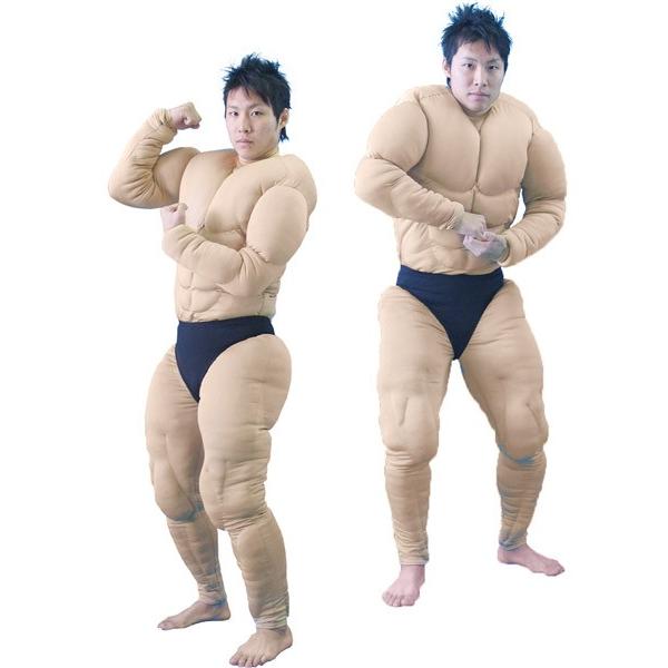 筋肉スーツ 肌色 全身タイツ 宴会 衣装 余興 コスチューム : コスプレ