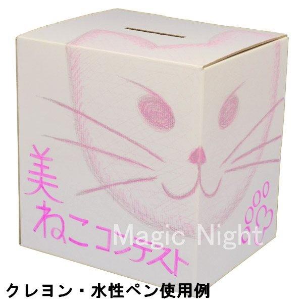 BIG抽選箱＆投票箱 白 W30×D24×H31cm 抽選 投票 選挙 くじ引き