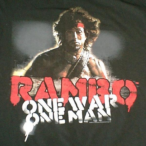 ランボー ONE WAR ONE MAN　映画 Rambo Tシャツ |  | 01