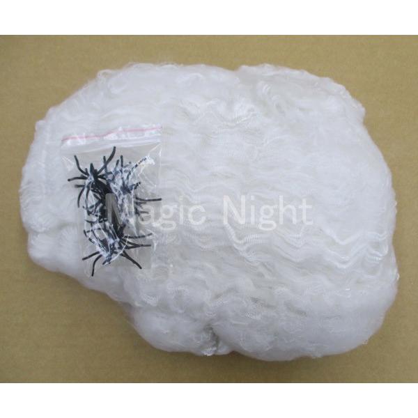 クモの巣 白 138ｇ 大容量タイプ スパイダーウェブ ホワイト ハロウィン 装飾 |  | 01