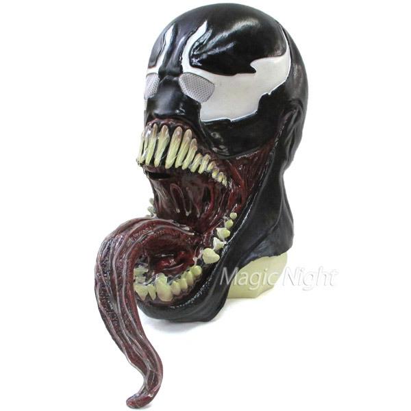 爆買い送料無料ヴェノム オーバーヘッドマスク ベノム スパイダーマン マスク ラバーマスク 被り物 かぶりもの 仮装 グッズ