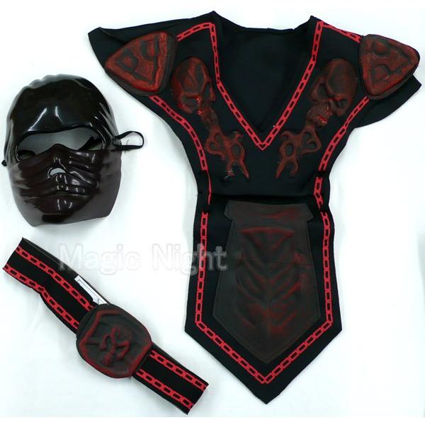 レッドスカル ニンジャ Sサイズ 赤忍者 子供用 コスチューム