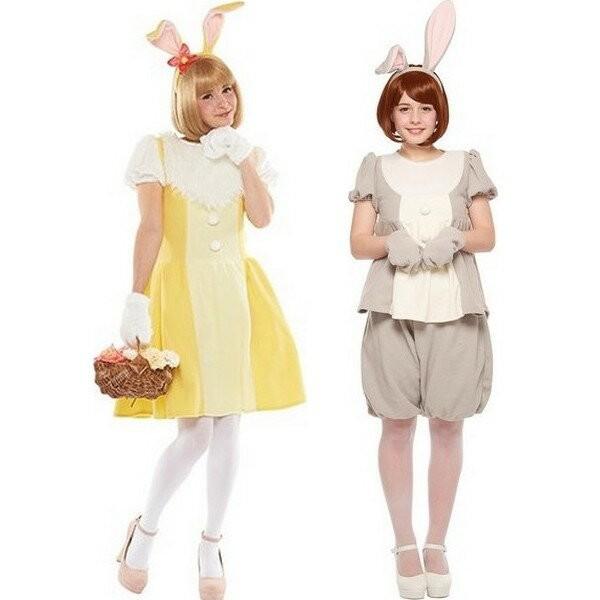 とんすけとミスバニー コスプレ衣装 セット キャラクター衣装 ディズニー映画 バンビ でおなじみのカップルが可愛いコスチュームになりました とんすけとミスバニーのセットです Rj956 とんすけとミスバニー 女性用 Rj956 レディース コスプレ衣装専門
