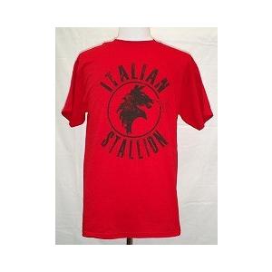 ロッキー Italian Stallion レッド 映画 Rocky Tシャツ シルヴェスター