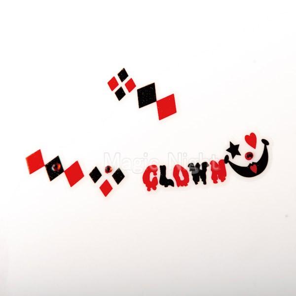 フェイスシール アイシャドウ Scary Clown ハロウィン 仮装 ピエロ クラウン コスプレ メイク シール Rq024 コスプレ衣装専門店マジックナイト 通販 Yahoo ショッピング