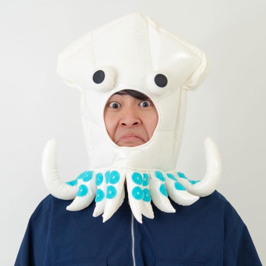 いかキャップ イカ かぶりもの 烏賊 帽子 : コスプレ衣装専門店