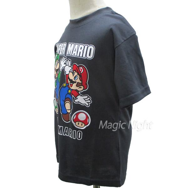 任天堂（Nintendo） マリオ＆ルイージ キノコワッペン Tシャツ 子供用