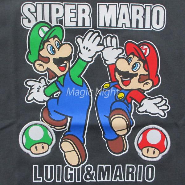 任天堂（Nintendo） マリオ＆ルイージ キノコワッペン Tシャツ 子供用