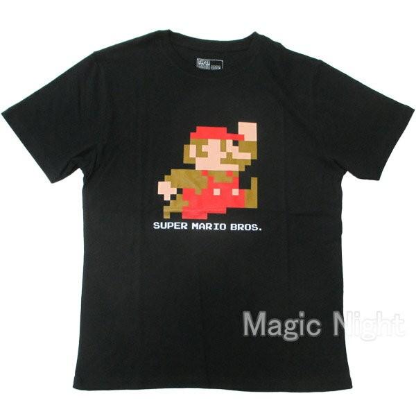 スーパーマリオ Tシャツ ドットマリオ 黒 : コスプレ衣装専門店 