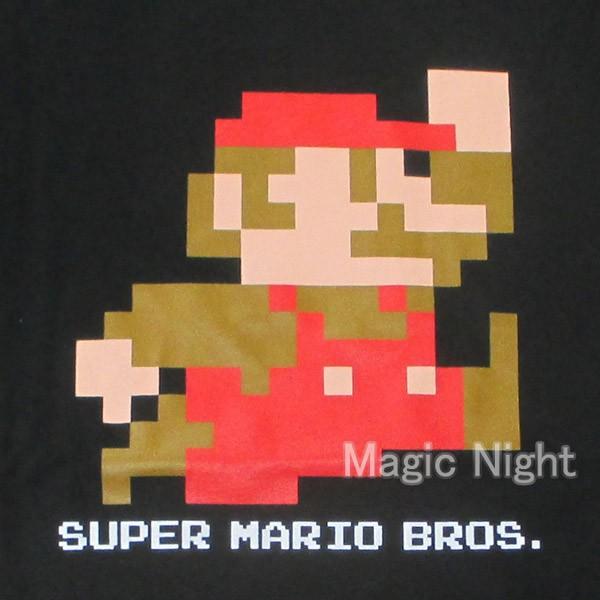 627円 22超人気 スーパーマリオ Tシャツ ドットマリオ 黒