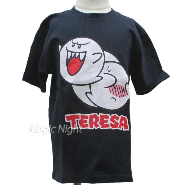 任天堂（Nintendo） テレサ フェイス Tシャツ 子供用 ブラックネイビー