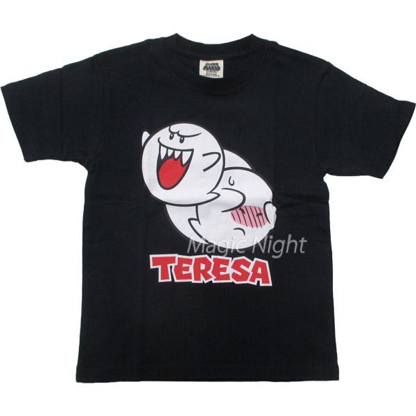 テレサ フェイス Tシャツ 子供用 ブラックネイビー スーパーマリオ キャラクター キッズ 半袖 Tシャツ 黒に近い紺色｜magicnight｜04