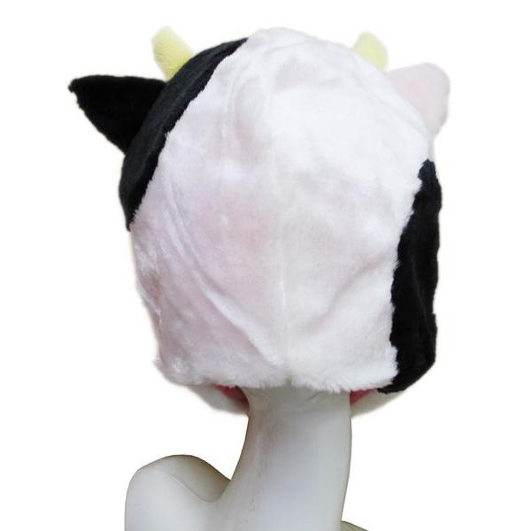 ウシ 着ぐるみキャップ 牛 かぶりもの 動物 帽子 グッズ : コスプレ