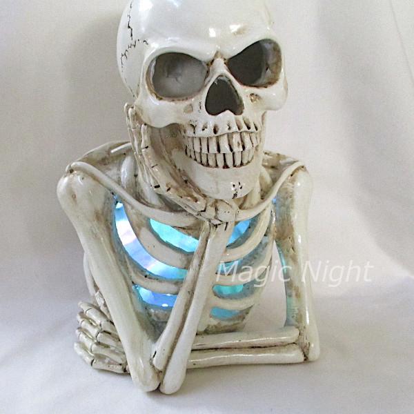 はにかむドクロ 骸骨 ガイコツ ハロウィン 飾り デコレーション