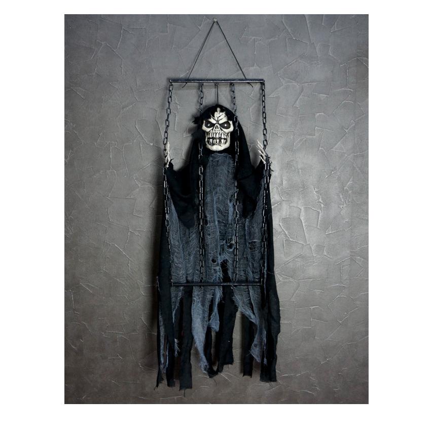 ビンテージ　スカル　髑髏　骸骨　死神　grim reaper ハロウィン　レトロ 暴れるリーパー 死神 ドクロ スカル ハロウィン ディスプレイ