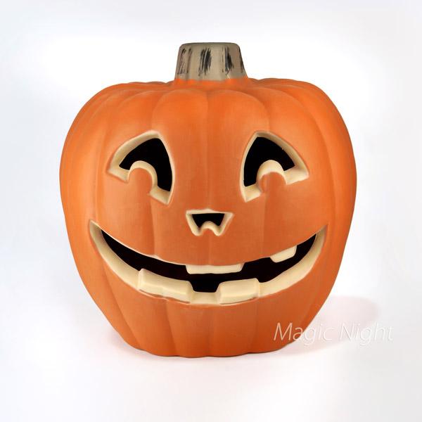 BIGパンプキンランタン スマイル ハロウィン 大型 装飾 置き物 ライト ディスプレイ 高さ51cm 沖縄は追加送料あり