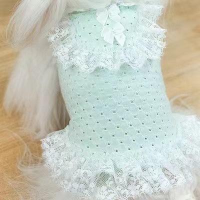 ペット 服 安い 犬 春 夏 フリル キャミソール ワンピース かわいい 可愛い ハイブランド 猫 ドッグウェア｜magisaidonlineshop｜04