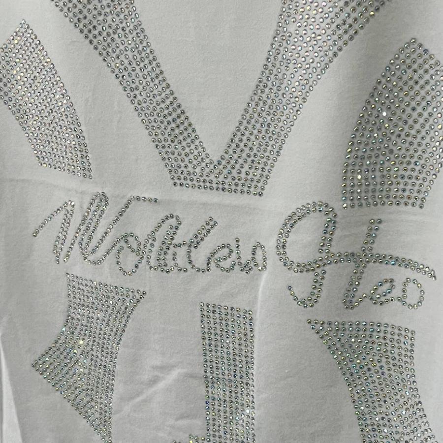 メンズ ファッション 夏 tシャツ 半袖 ブランド ニューヨークヤンキース ラインストーン プリント ロゴ 大きい 薄手 おしゃれ ゆったり 綿｜magisaidonlineshop｜14