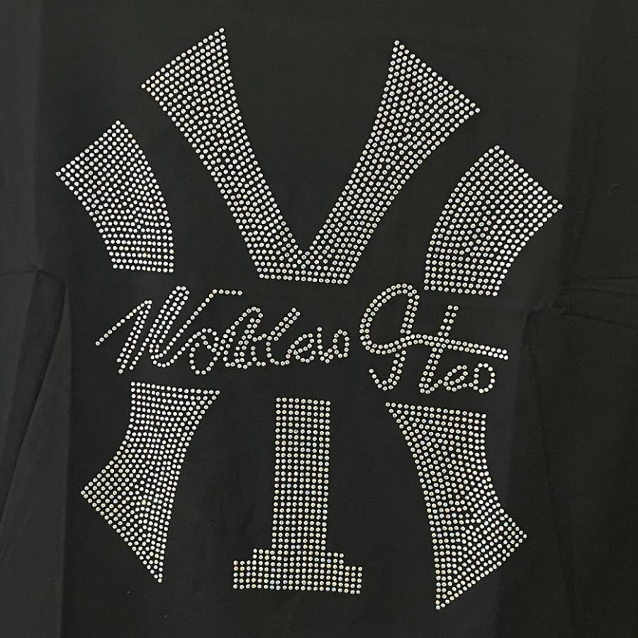 メンズ ファッション 夏 tシャツ 半袖 ブランド ニューヨークヤンキース ラインストーン プリント ロゴ 大きい 薄手 おしゃれ ゆったり 綿｜magisaidonlineshop｜10