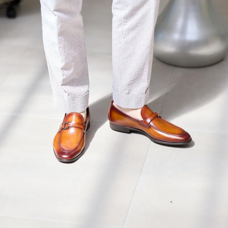 MAGNANNI 公式 マグナーニ 靴 FLEX フレックス カーフレザーバックル 