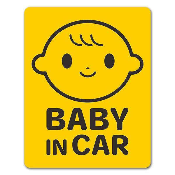 車ステッカー 赤ちゃん 笑顔 ピクトグラム2色 Baby In Car ベビーインカー ベイビーインカー 車マグネットステッカー ゆうパケット対応210円 A マグネットパークyahoo 店 通販 Yahoo ショッピング